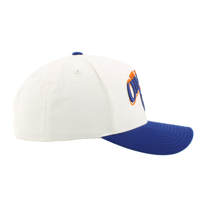 Edmonton Oilers Zephyr District White Snapback Hat