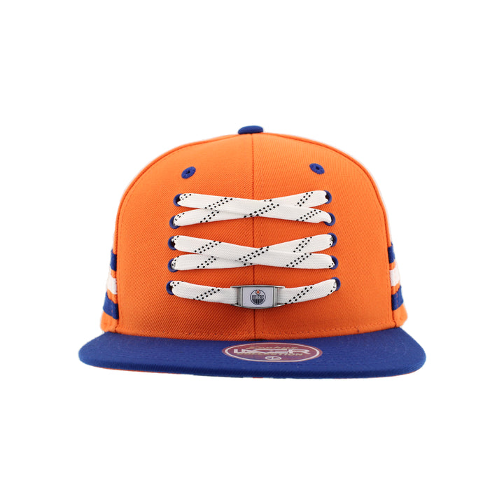 Edmonton Oilers Zephyr Orange Lacer Snapback Hat