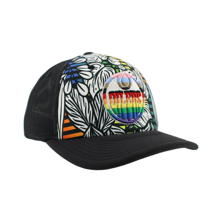 Edmonton Oilers Zephyr Pride Black Motley 3D Snapback Hat