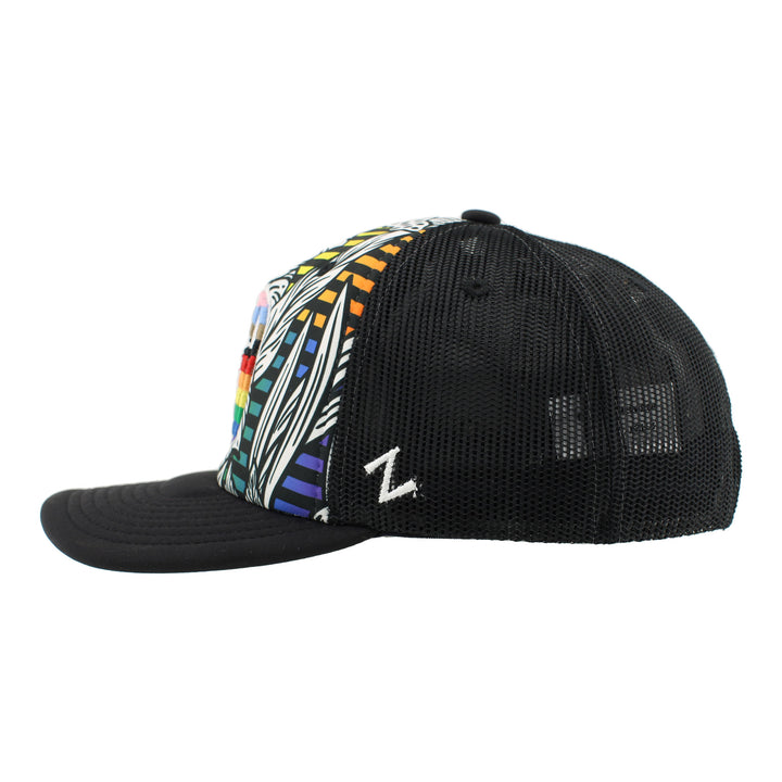Edmonton Oilers Zephyr Pride Black Motley 3D Snapback Hat