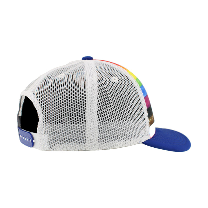 Edmonton Oilers Zephyr Pride Rainbow Striped Snapback Hat