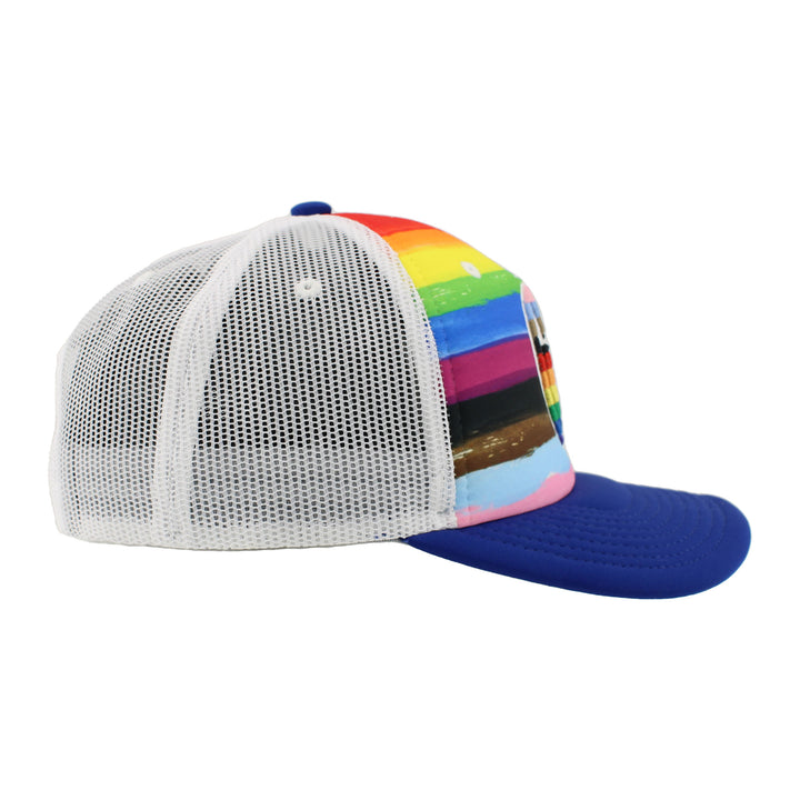 Edmonton Oilers Zephyr Pride Rainbow Striped Snapback Hat