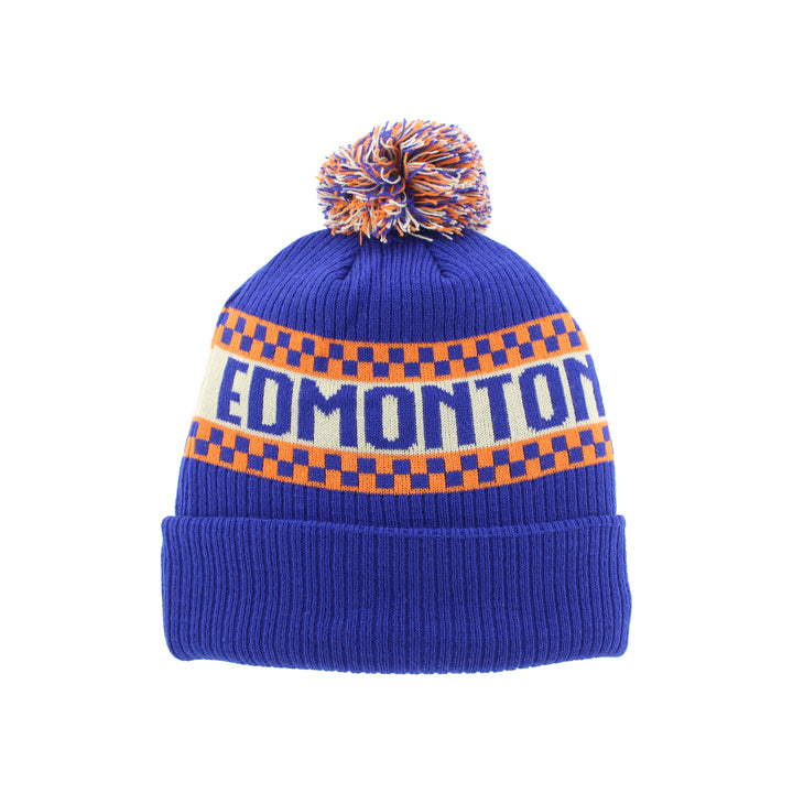 Edmonton Oilers Zephyr Royal Brink Toque w/ Pom