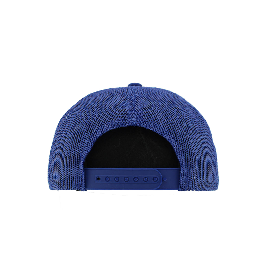 Edmonton Oilers Zephyr Royal Dassie Puff Snapback Hat
