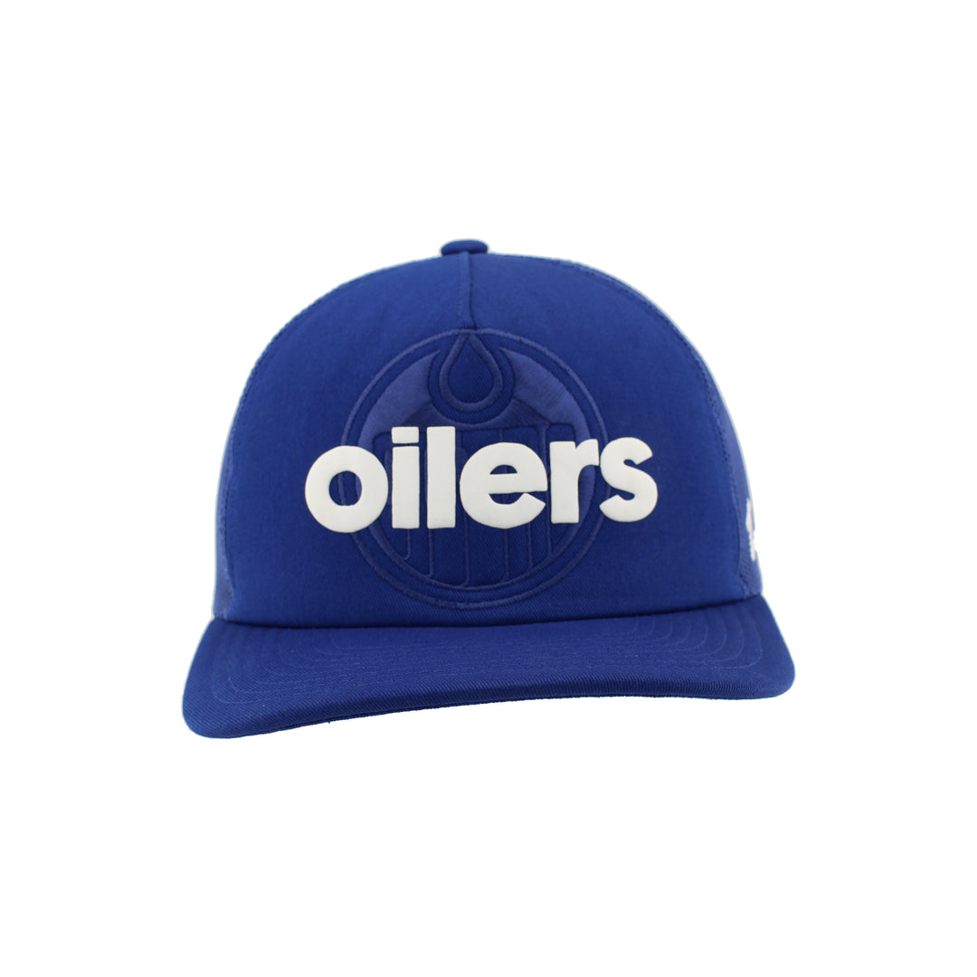 Edmonton Oilers Zephyr Royal Dassie Puff Snapback Hat