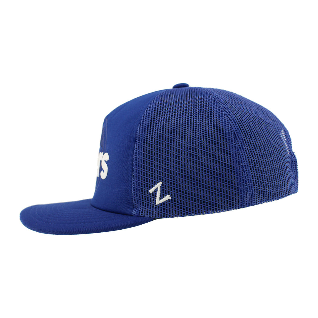 Edmonton Oilers Zephyr Royal Dassie Puff Snapback Hat