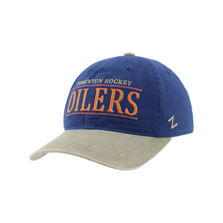 Edmonton Oilers Zephyr Royal Mentor Adjustable Hat