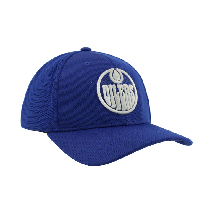 Edmonton Oilers Zephyr Royal Silvery Flex Hat