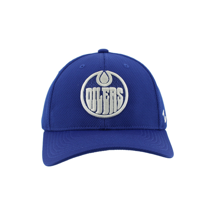 Edmonton Oilers Zephyr Royal Silvery Flex Hat
