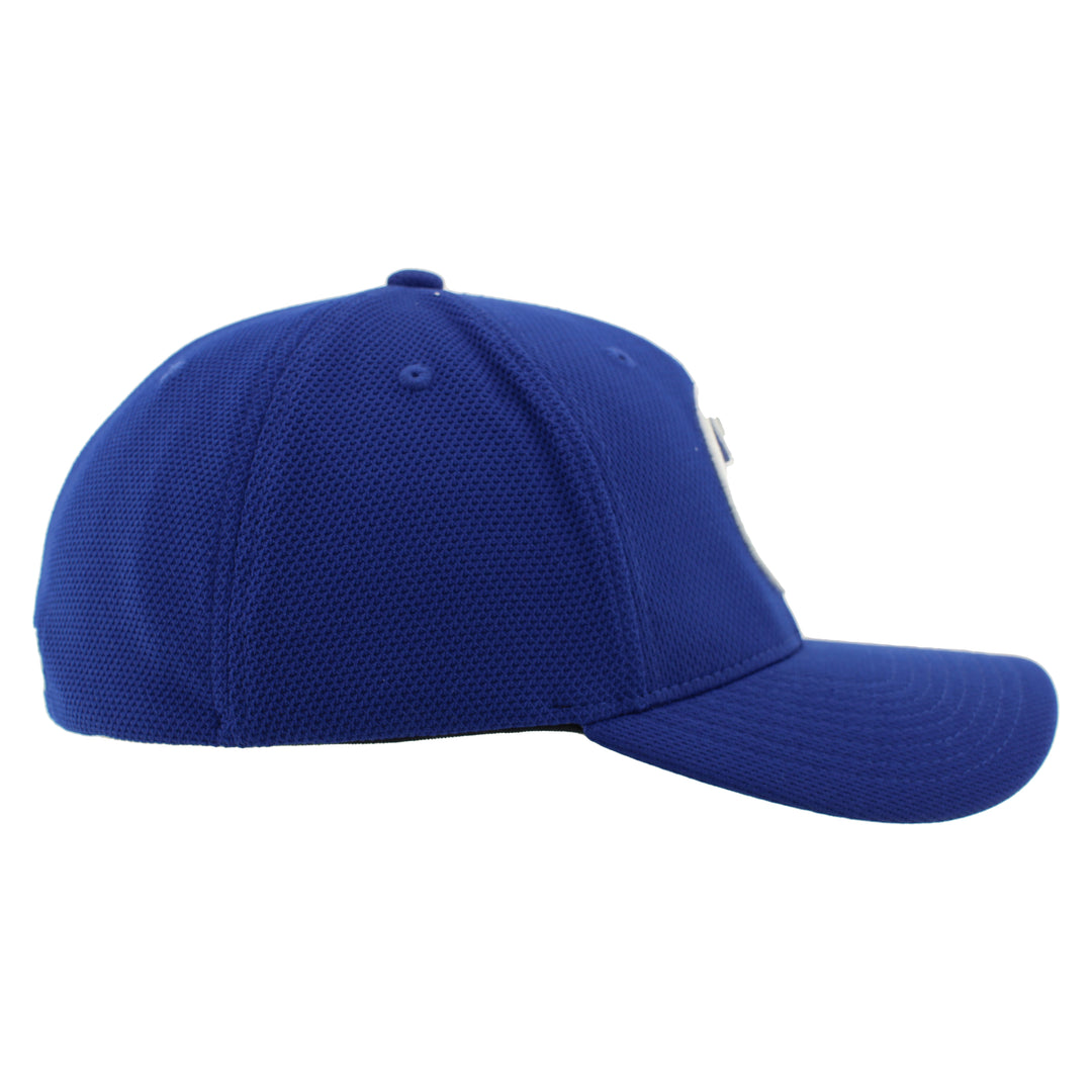 Edmonton Oilers Zephyr Royal Silvery Flex Hat