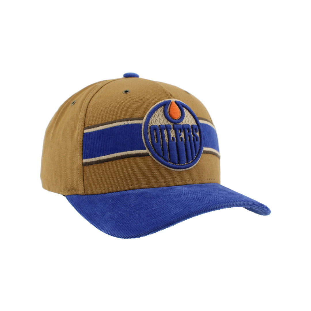 Edmonton Oilers Zephyr Royal & Brown One Time Snapback Hat