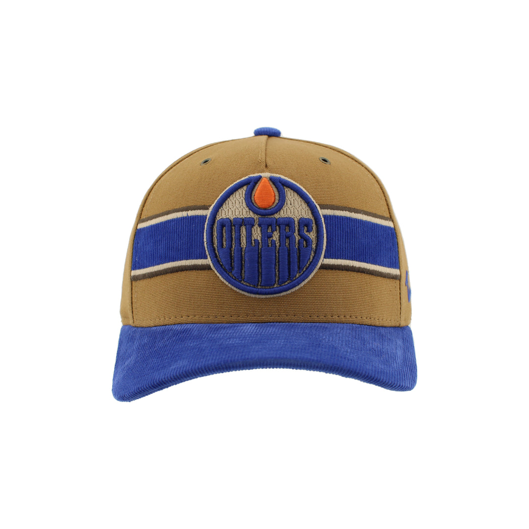 Edmonton Oilers Zephyr Royal & Brown One Time Snapback Hat