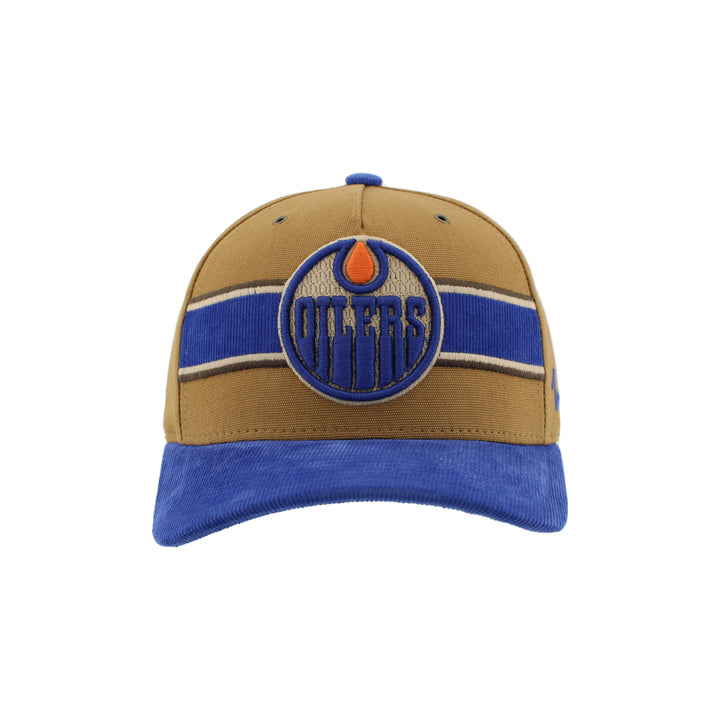 Edmonton Oilers Zephyr Royal & Brown One Time Snapback Hat