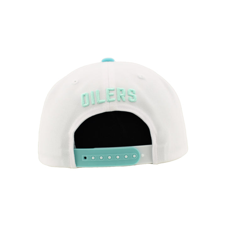 Edmonton Oilers Zephyr White Eazytiff Snapback Hat