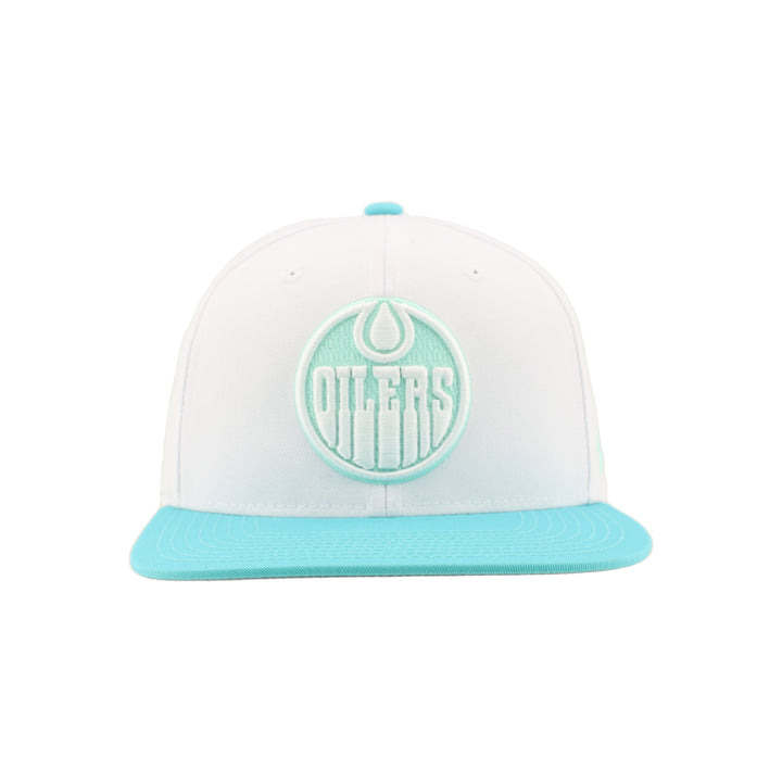 Edmonton Oilers Zephyr White Eazytiff Snapback Hat