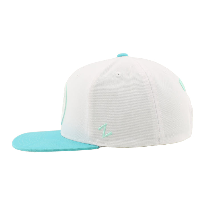 Edmonton Oilers Zephyr White Eazytiff Snapback Hat