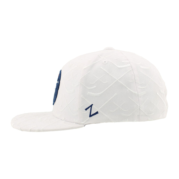 Edmonton Oilers Zephyr White Top-Shelf Snapback Hat