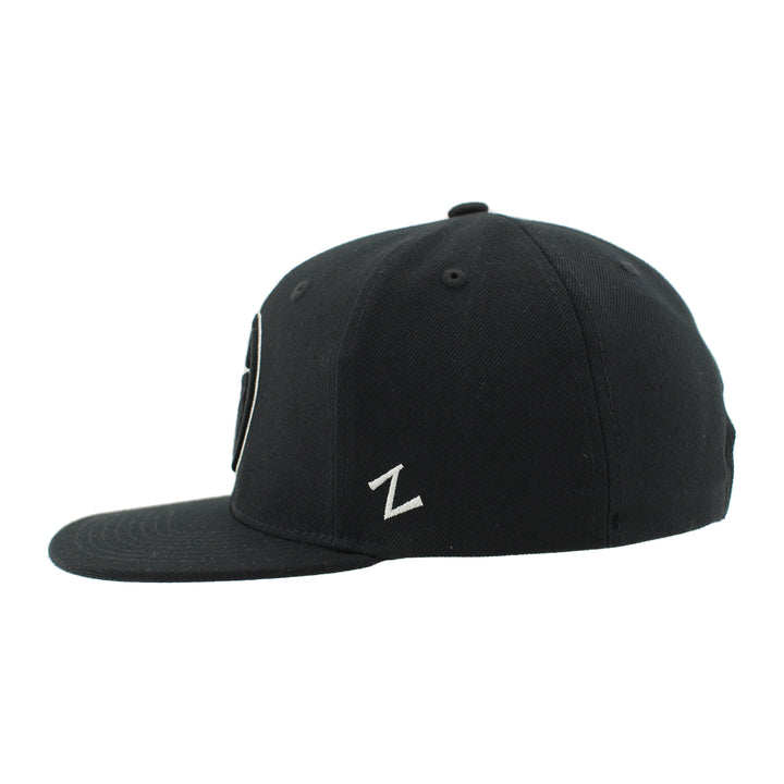 Edmonton Oilers Zephyr Black Contrast Snapback Hat
