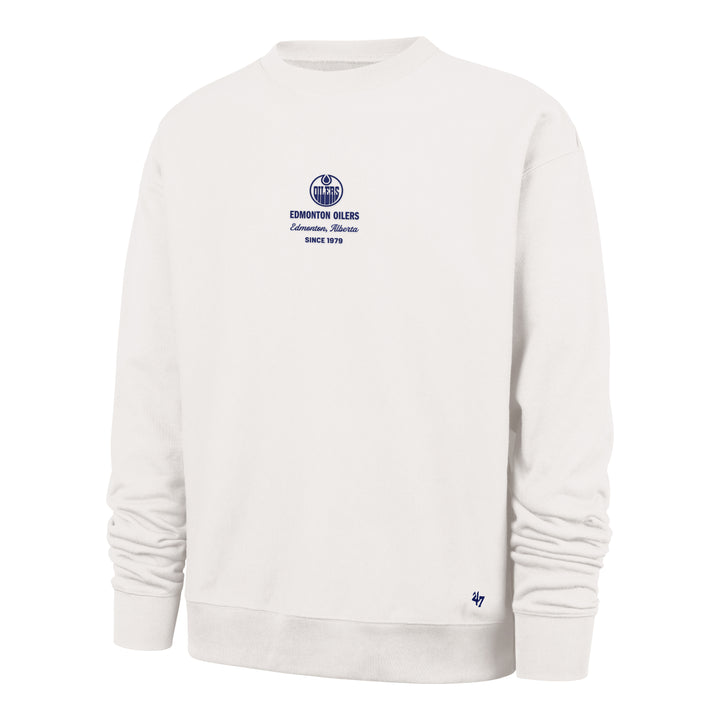Edmonton Oilers '47 Anderson Foundation Cream Crewneck Sweatshirt
