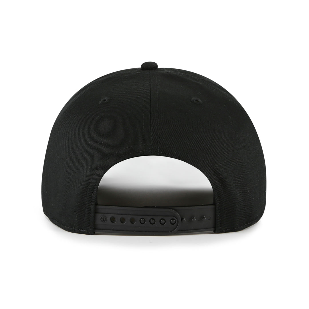 Edmonton Oilers '47 Black Break Wood Rope Hitch Snapback Hat