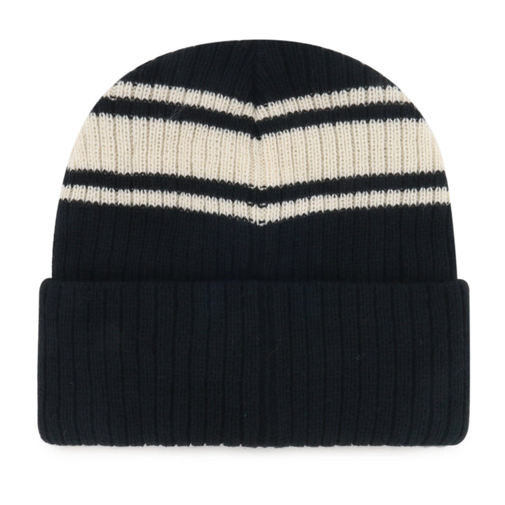 Edmonton Oilers '47 Black Harbor Stripe Cuffed Knit Toque