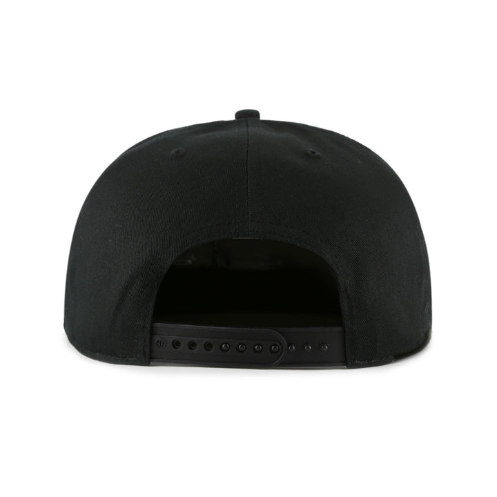 Edmonton Oilers '47 Black Tonal Micro Logo Captain Snapback Hat