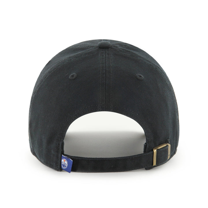 Edmonton Oilers '47 Black & White Clean Up Adjustable Hat
