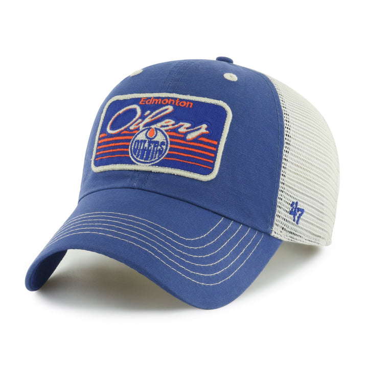 Edmonton Oilers '47 Blue 5 Point Clean Up Adjustable Hat