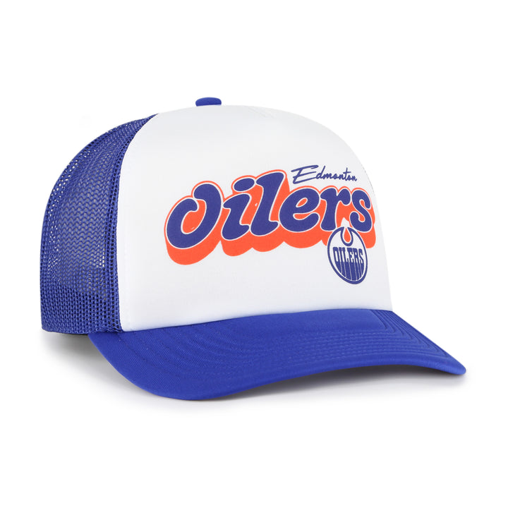Edmonton Oilers '47 Blue Vibes Foam Trucker Snapback Hat