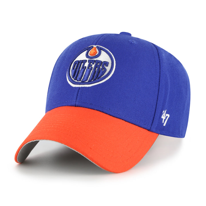 Edmonton Oilers '47 Blue & Orange MVP Adjustable Hat