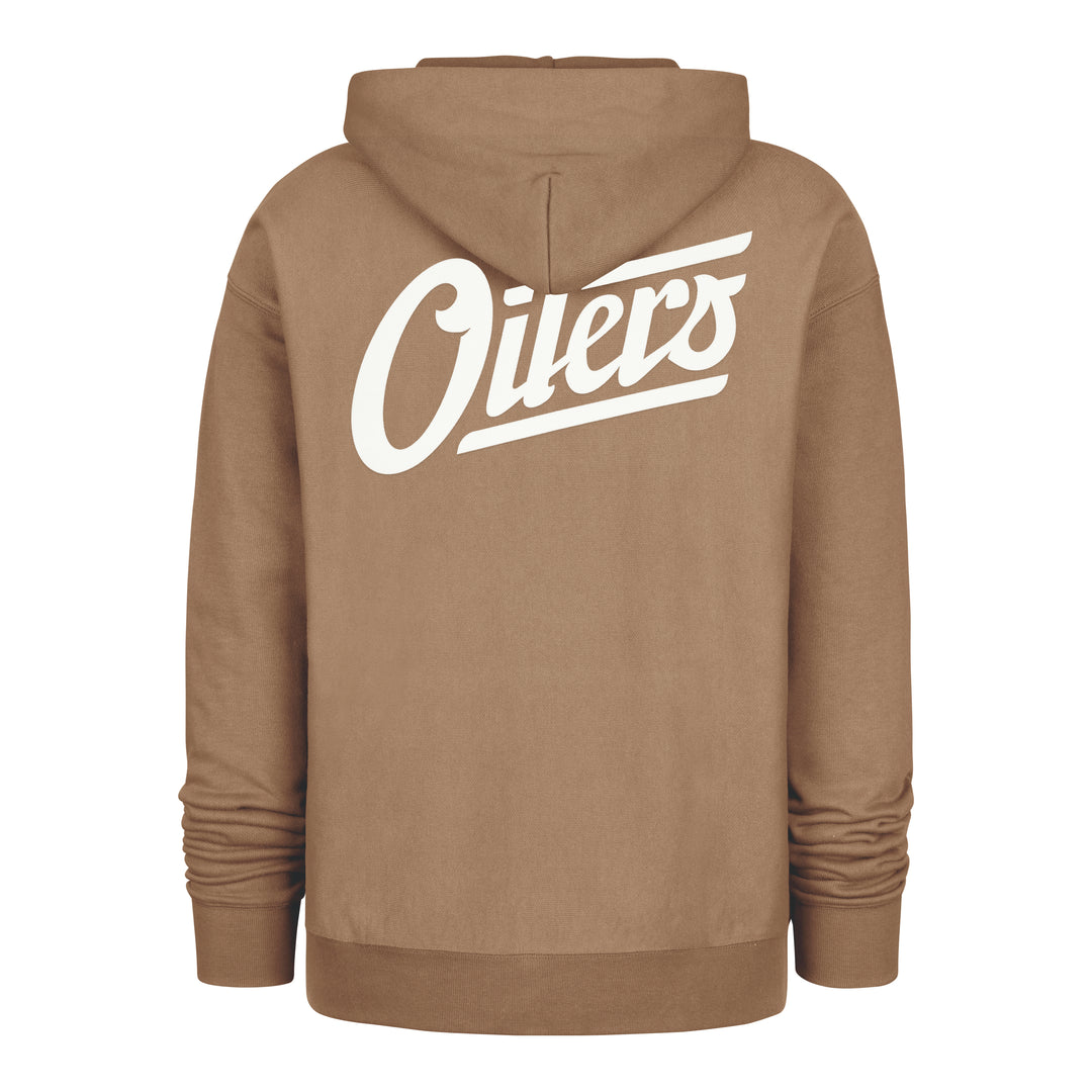Edmonton Oilers '47 Brown Alternate Logo Triple Double Foundation Pullover Hoodie