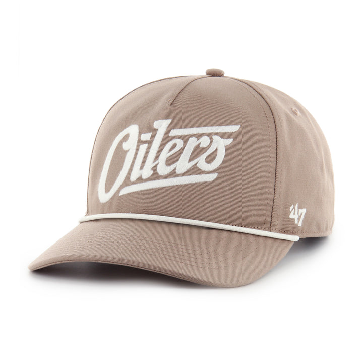 Edmonton Oilers '47 Brown Foundational Hitch RF Alternate Logo Snapback Hat
