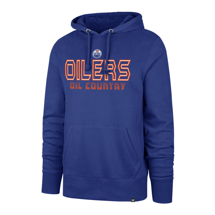 Edmonton Oilers '47 Byline Headline Blue Pullover Hoodie