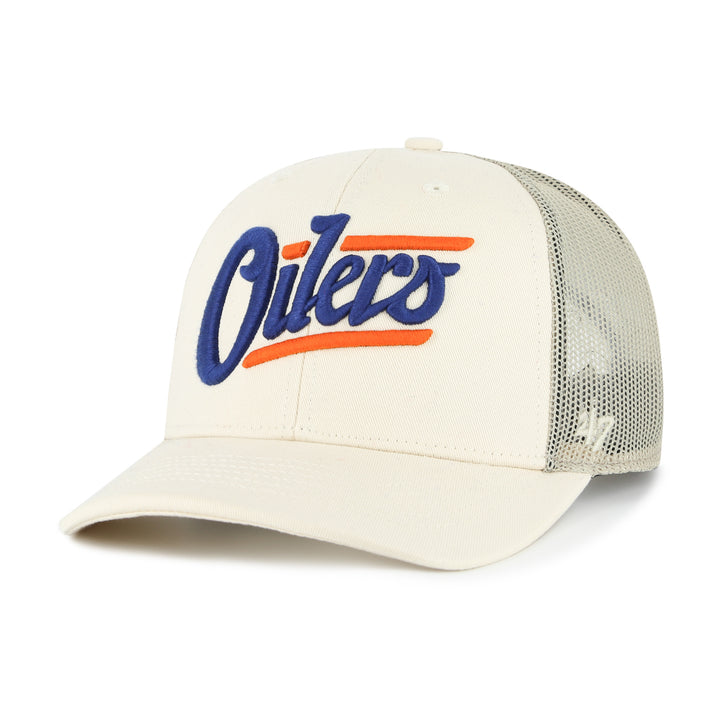 Edmonton Oilers '47 Cream Arid Alternate Logo Mesh Trucker Snapback Hat