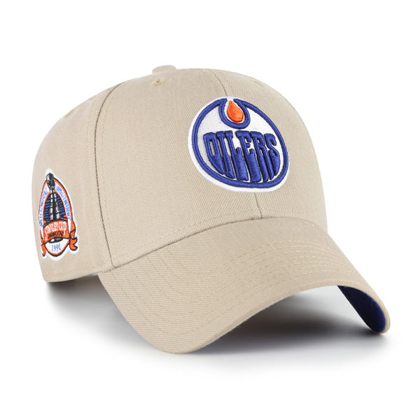 Edmonton Oilers '47 Cream Sure Shot MVP Snapback Hat