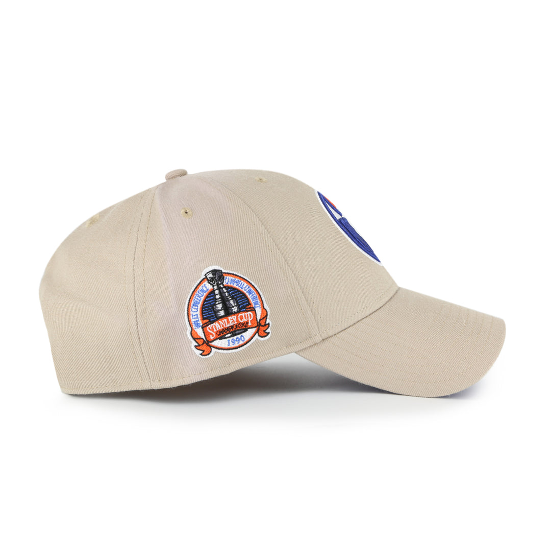 Edmonton Oilers '47 Cream Sure Shot MVP Snapback Hat