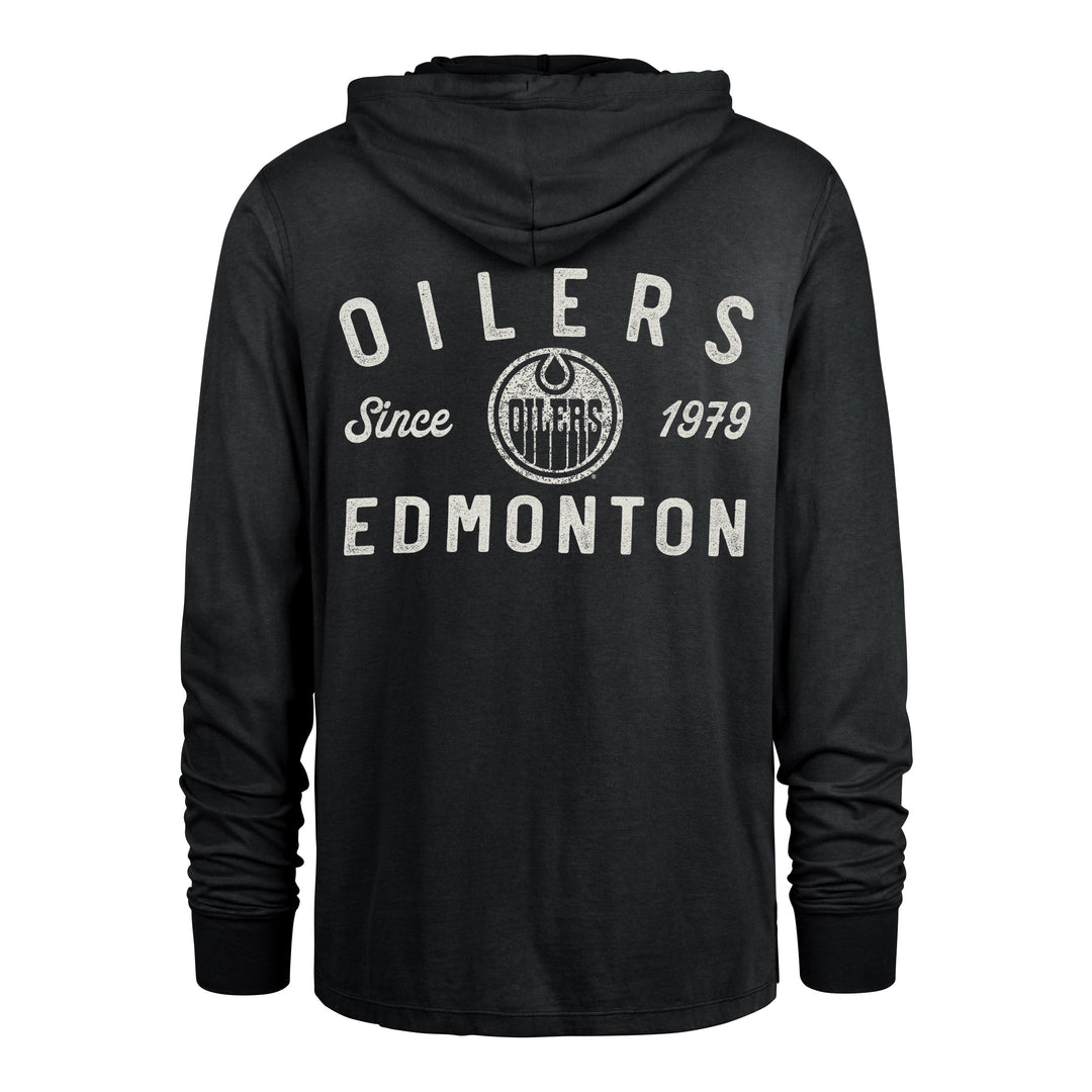 Edmonton Oilers '47 Dusted Overhand Black Hooded Shirt