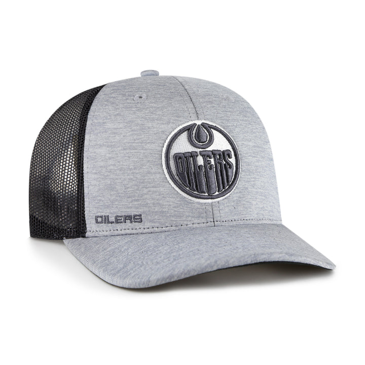 Edmonton Oilers '47 Grey Ledge Trucker Snapback Hat