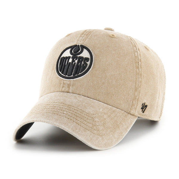 Edmonton Oilers '47 Khaki Earldor Clean Up Adjustable Hat