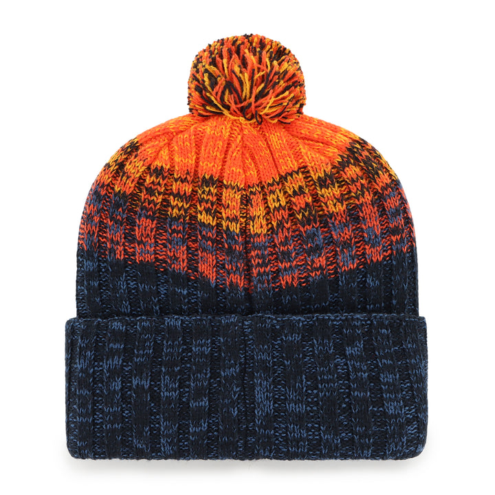 Edmonton Oilers '47 Orange & Navy Cascade Cuffed Knit Toque w/Pom
