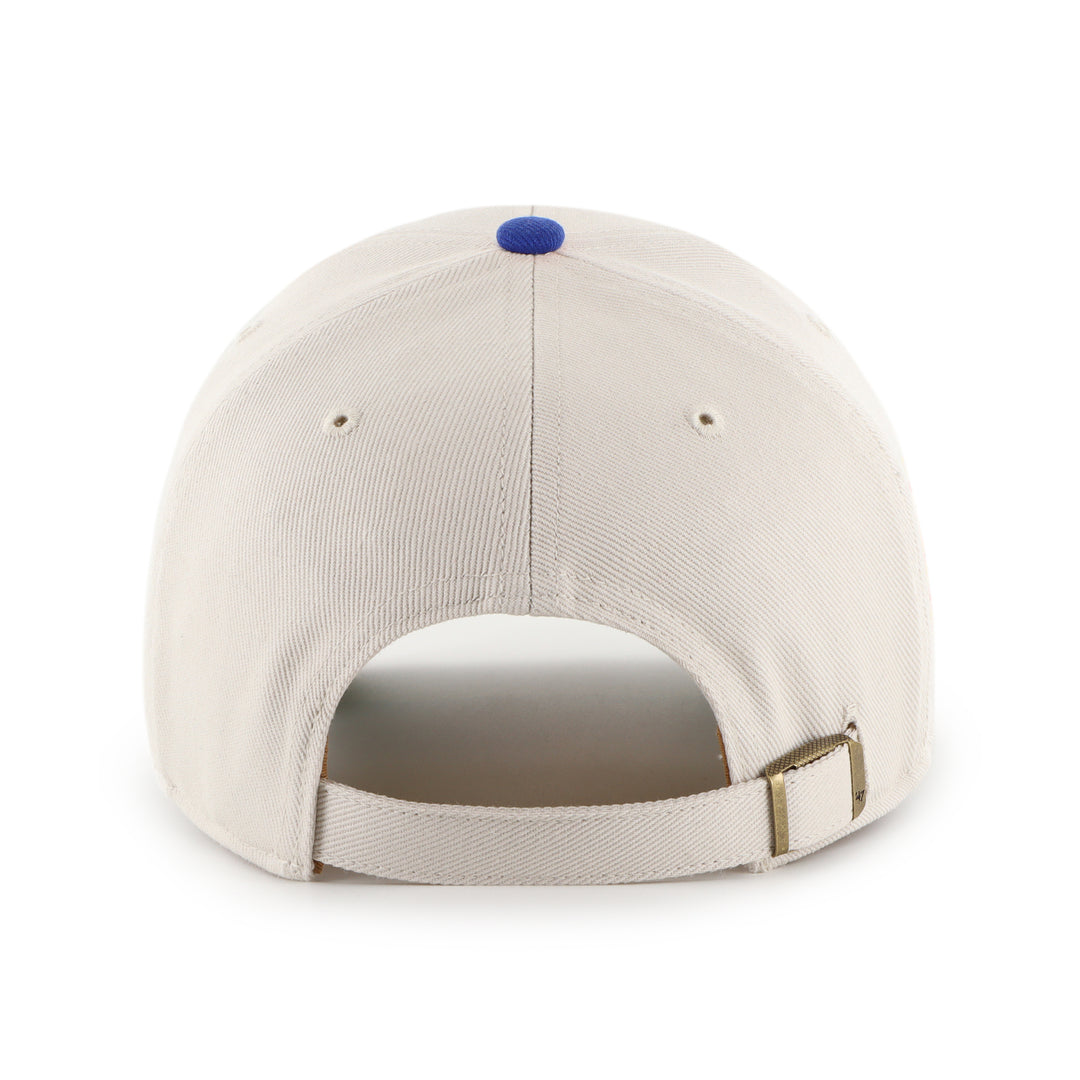 Edmonton Oilers '47 Tan & Blue Broke Line MVP Adjustable Hat