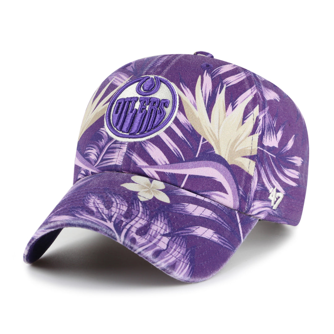Edmonton Oilers '47 Tropicalia Purple Clean Up Adjustable Hat