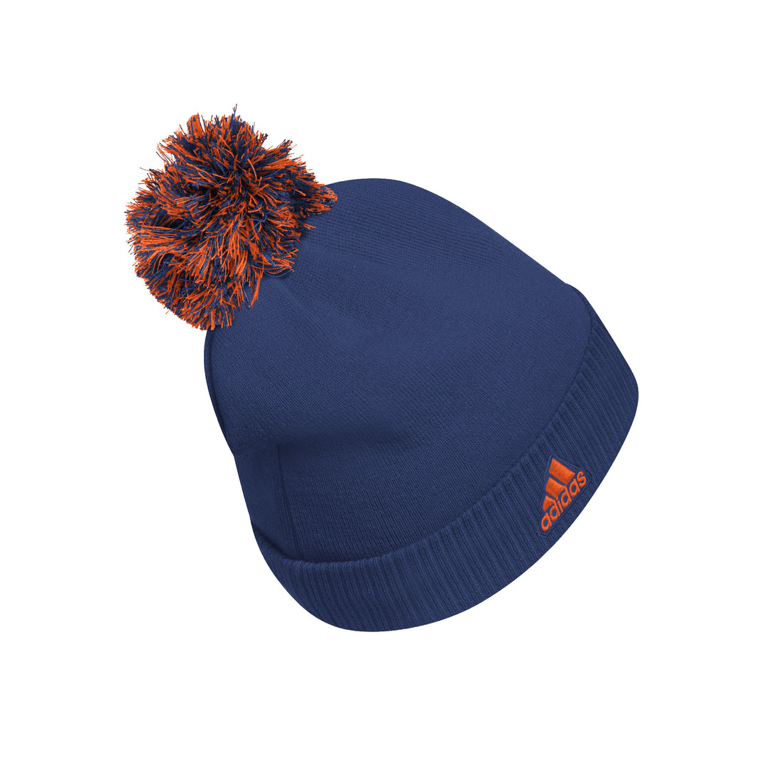 Edmonton Oilers adidas Blue Cuffed Knit Toque w/ Pom