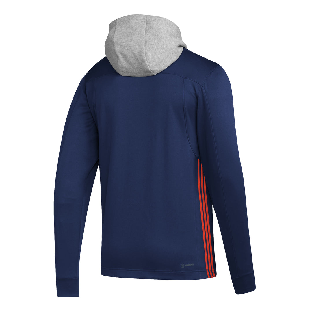 Edmonton Oilers adidas Navy Skate Lace Hoodie