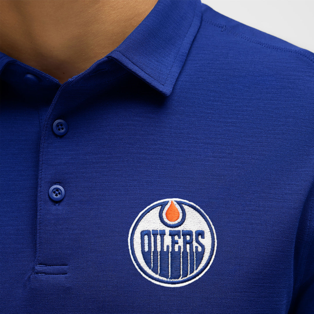 Edmonton Oilers lululemon Larkspur Blue Evolution Polo