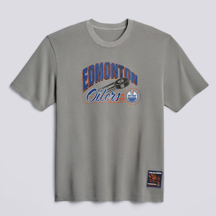 Edmonton Oilers lululemon Dilute Wash Grey Heavyweight T-Shirt