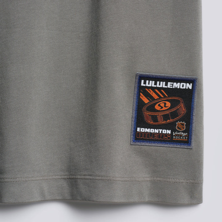 Edmonton Oilers lululemon Dilute Wash Grey Heavyweight T-Shirt