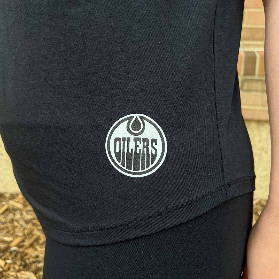 Edmonton Oilers Women's lululemon Love Crew Black T-Shirt