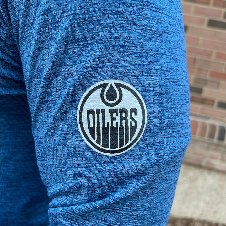 Edmonton Oilers lululemon Metal Vent Tech Midweight Blue Half-Zip Sweatshirt