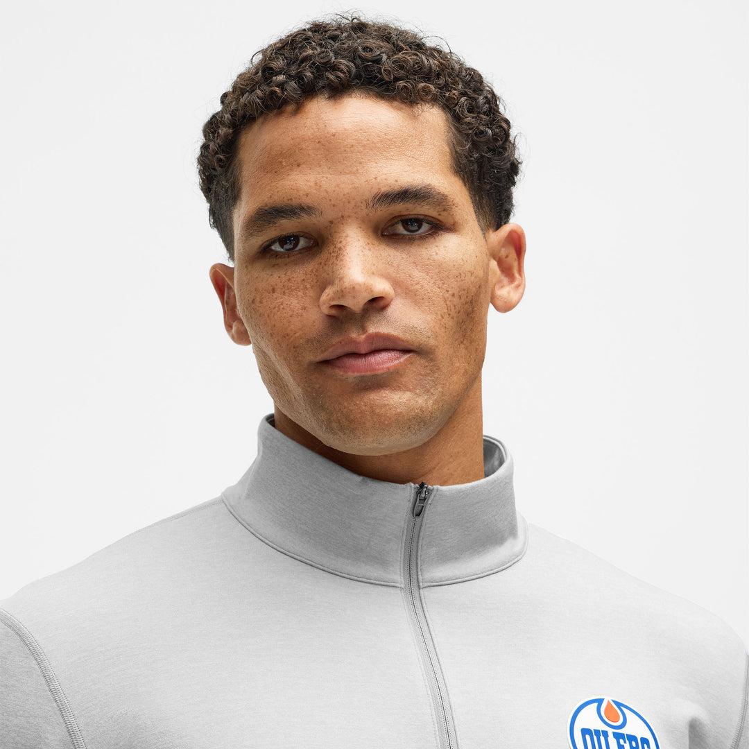 Edmonton Oilers lululemon Soft Jersey Vapor Grey Half-Zip Sweatshirt